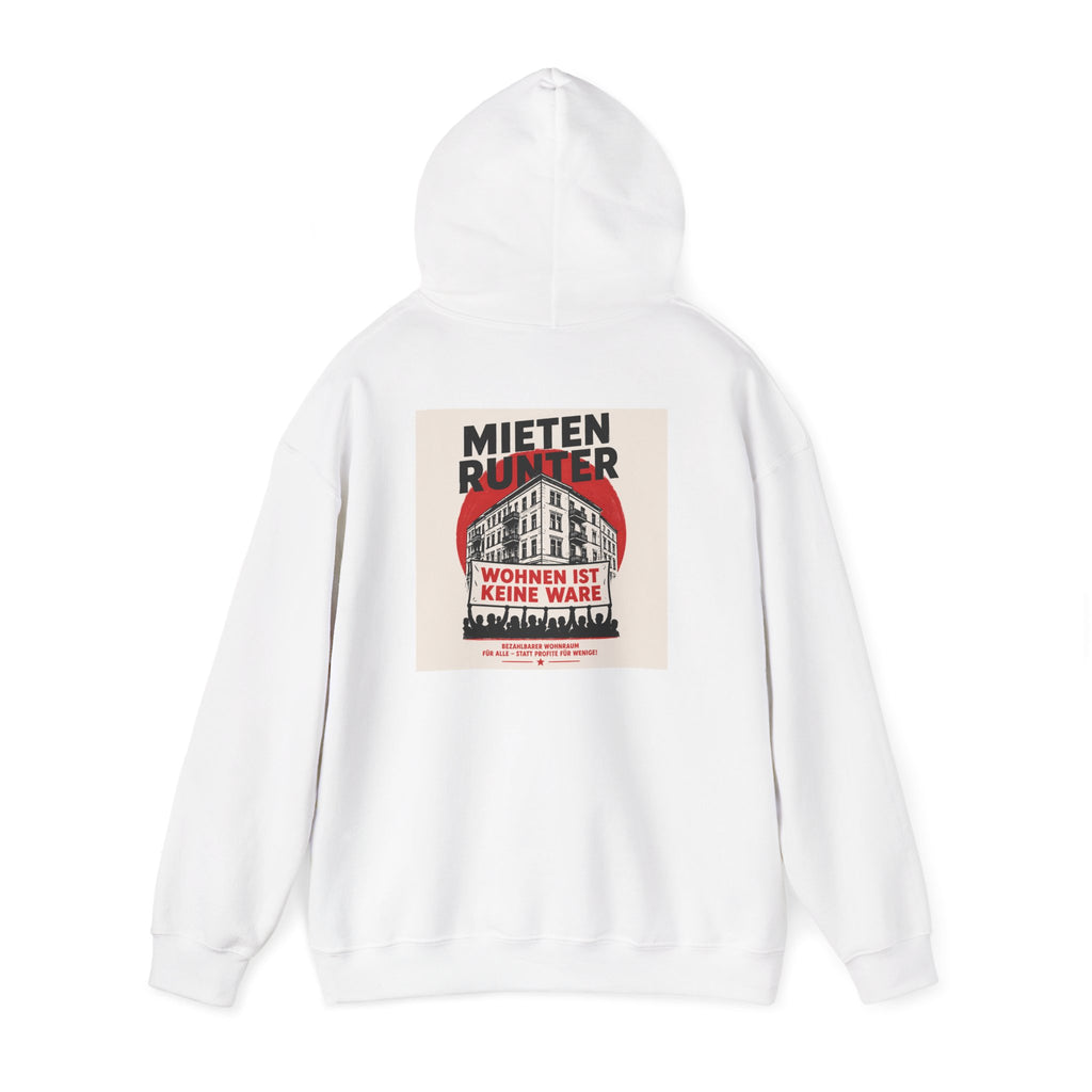 Hoodie – Mietdeckel Sofort! / Wohnen ist keine Ware Berlin Protest Graphic Hoodie