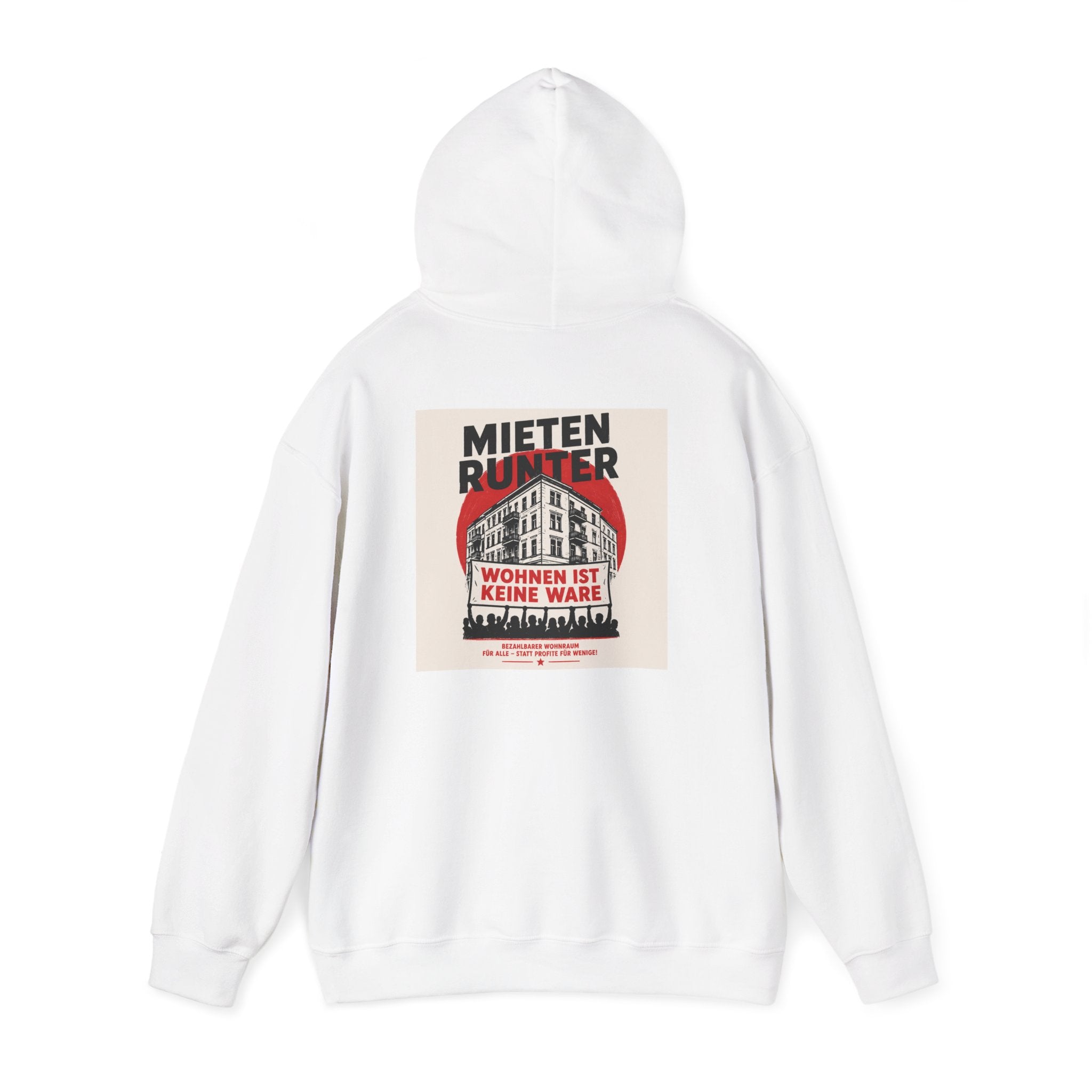 Hoodie – Mietdeckel Sofort! / Wohnen ist keine Ware Berlin Protest Graphic Hoodie
