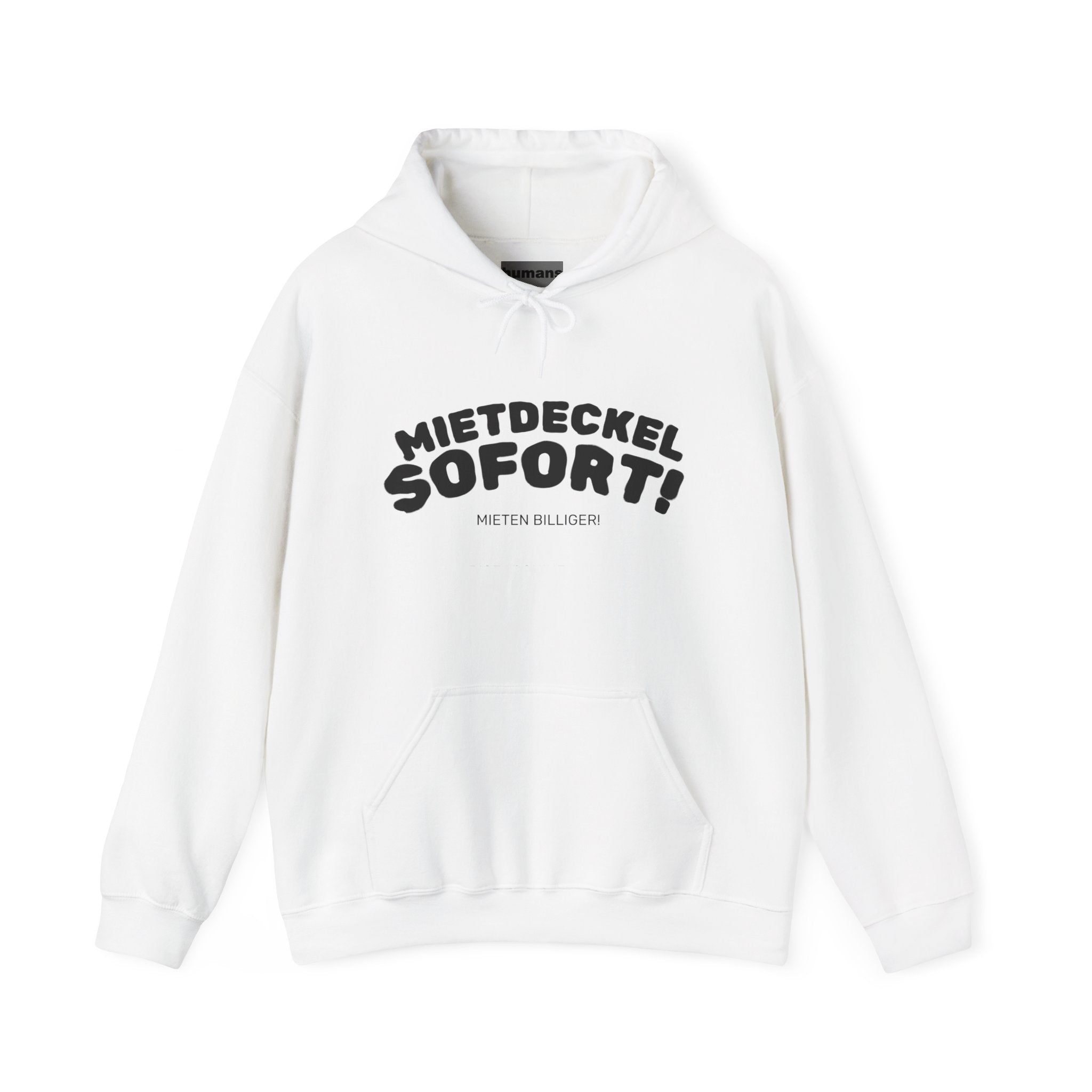 Hoodie – Mietdeckel Sofort! / Wohnen ist keine Ware Berlin Protest Graphic Hoodie
